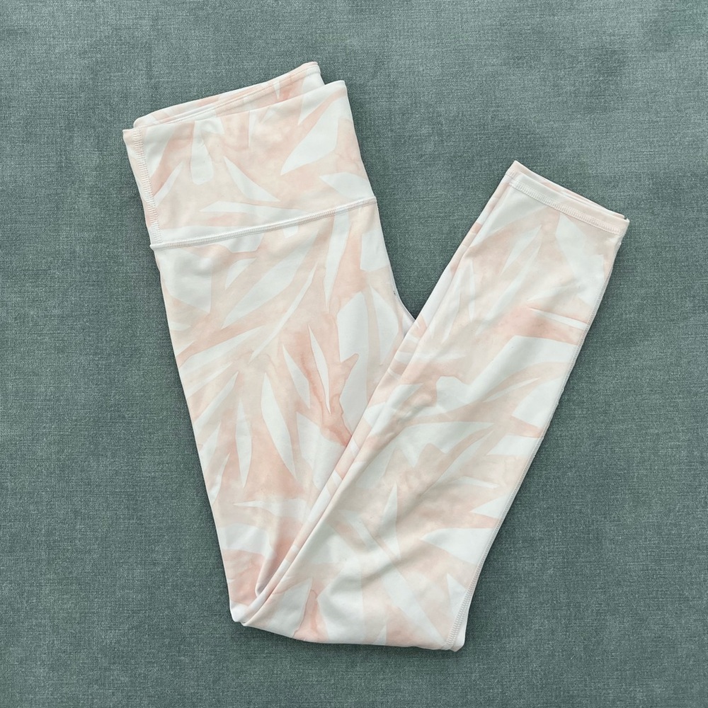 Athleta leggings - pink and white